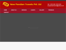 Tablet Screenshot of newpandiantravels.com